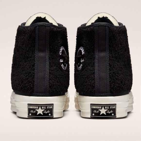Converse Chuck 70 Varsity Hi Sherpa High-Top Sneakers Black M6.5/W8.5 $90 NIB - Picture 2 of 8